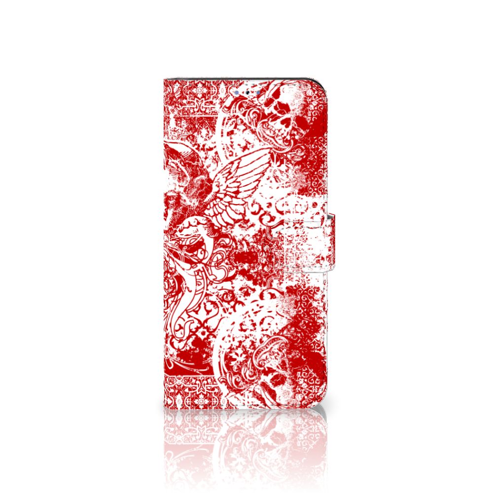 Telefoonhoesje met Naam Xiaomi 12 Pro Angel Skull Rood
