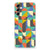 Samsung Galaxy A14 5G TPU bumper Funky Retro case with colorful geometric pattern