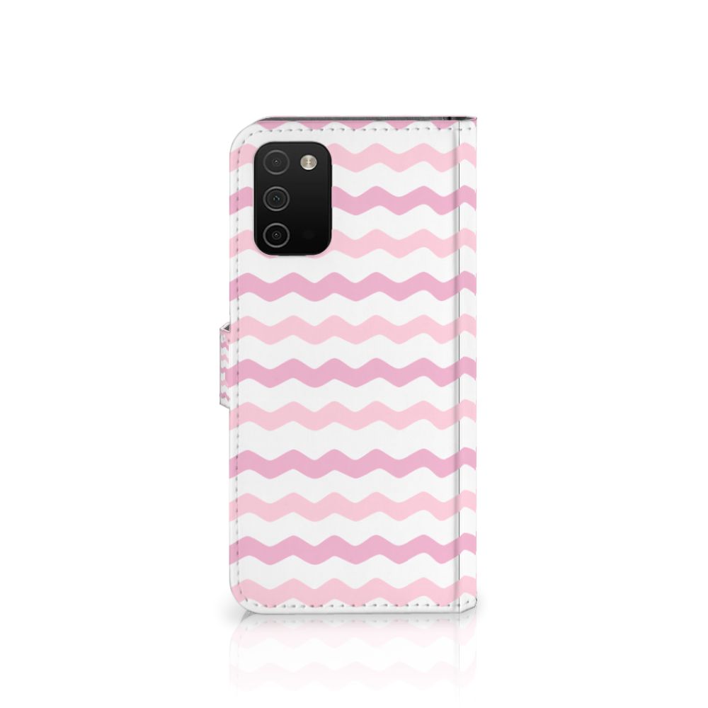 Samsung Galaxy A03s Telefoon Hoesje Waves Roze