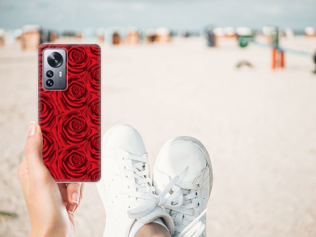 Xiaomi 12 Pro TPU Case Red Roses