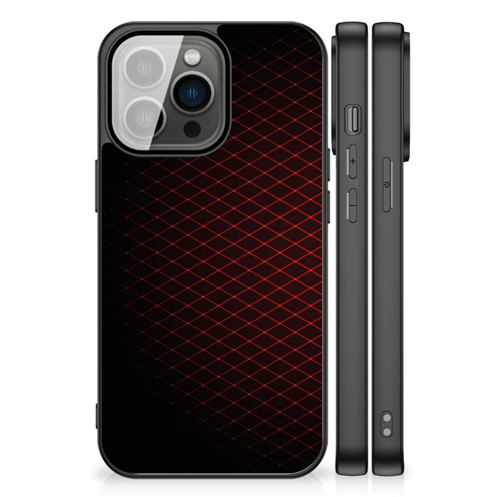 iPhone 13 Pro Back Case Geruit Rood B2C Telecom