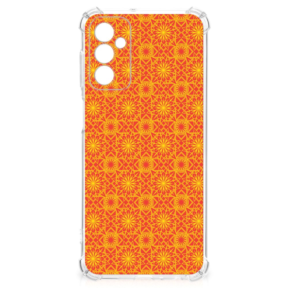 Samsung Galaxy M13 4G | M23 Doorzichtige Silicone Hoesje Batik Oranje