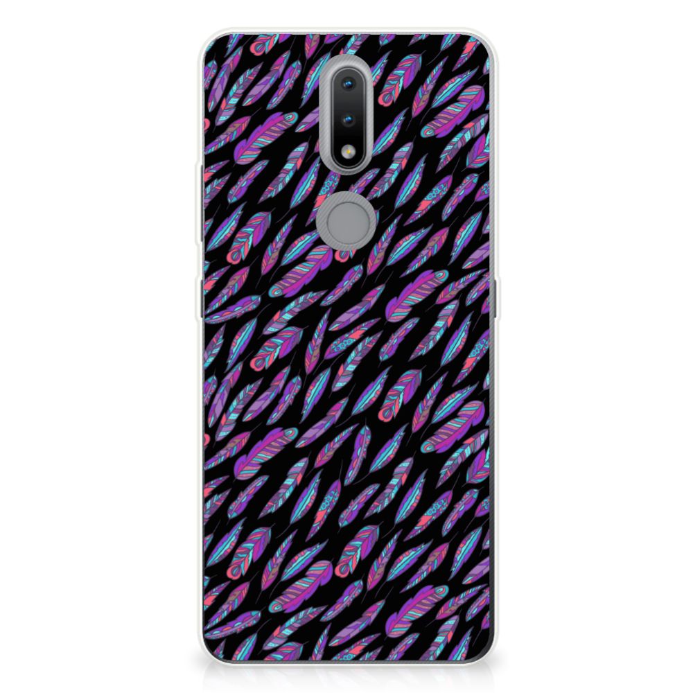 Nokia 2.4 TPU bumper Feathers Color