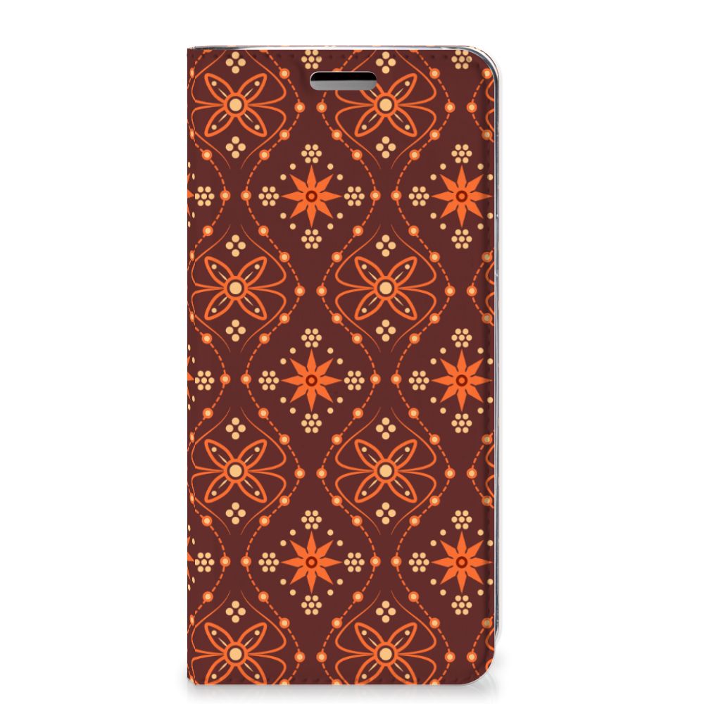 Samsung Galaxy S9 Hoesje met Magneet Batik Brown