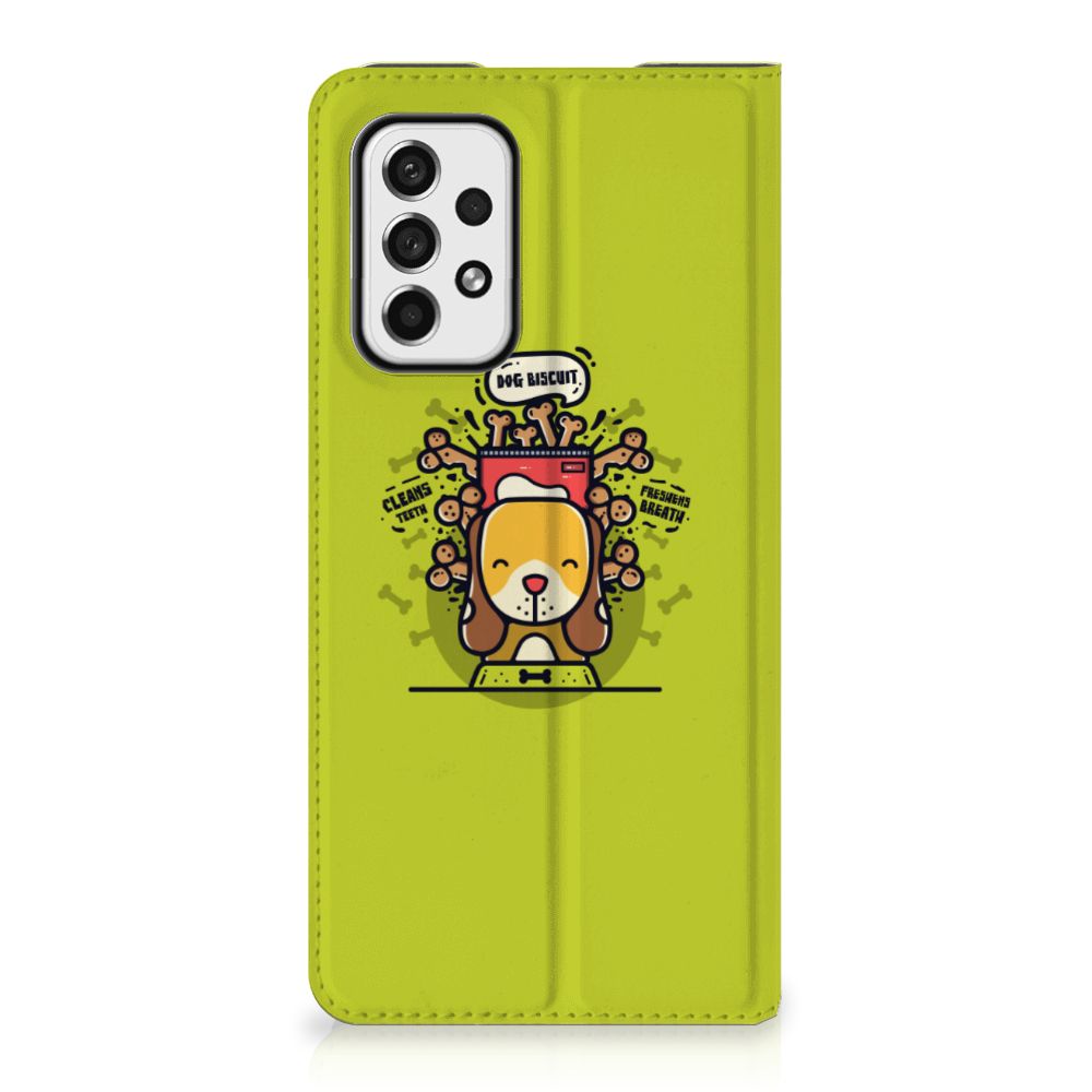 Samsung Galaxy A73 Magnet Case Doggy Biscuit - B2C Telecom