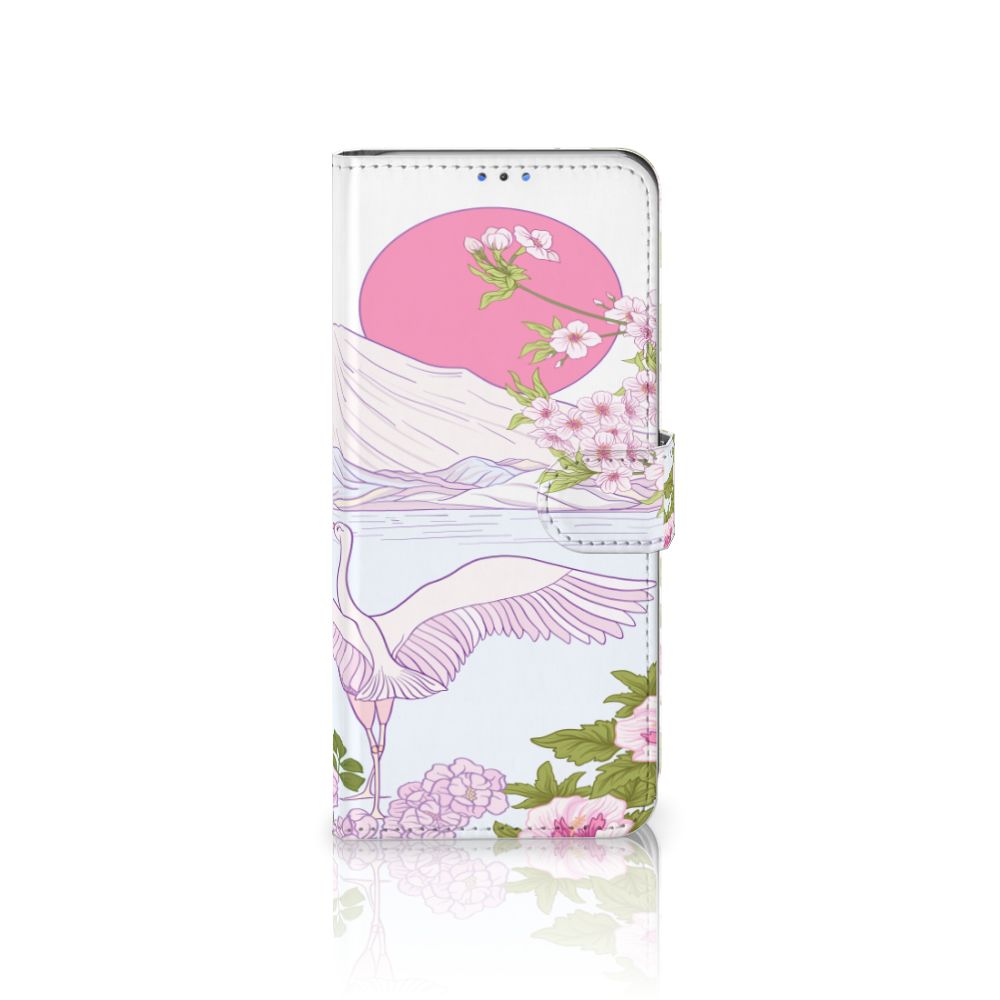 Motorola G8 Power Lite Telefoonhoesje met Pasjes Bird Standing