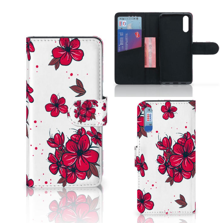 Huawei P20 Hoesje Blossom Red