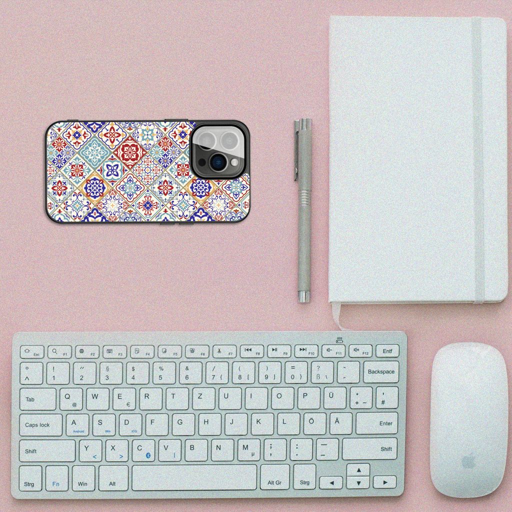 iPhone 13 Pro Marmeren Print Telefoonhoesje Tiles Color B2C Telecom