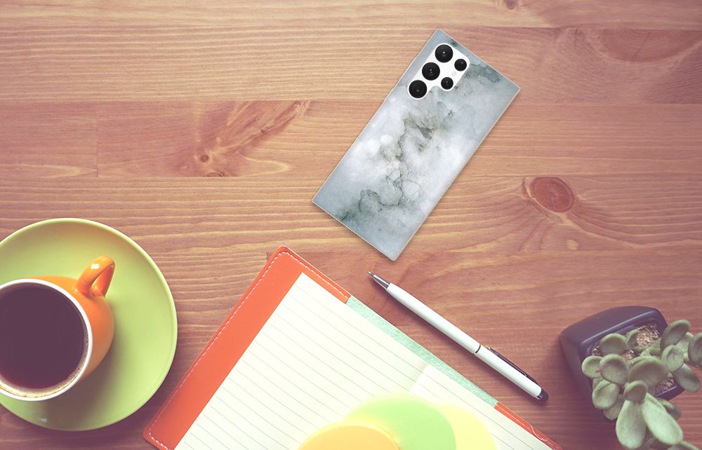 Hoesje maken Samsung Galaxy S22 Ultra Painting Grey B2C Telecom