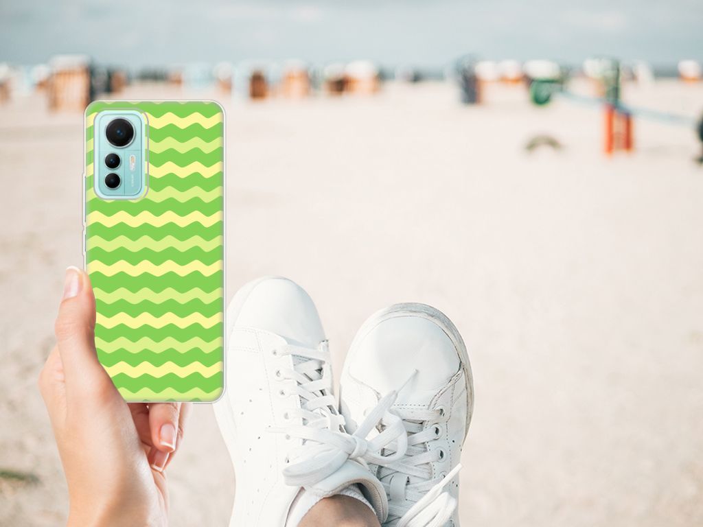 Xiaomi 12 Lite TPU bumper Waves Green B2C Telecom