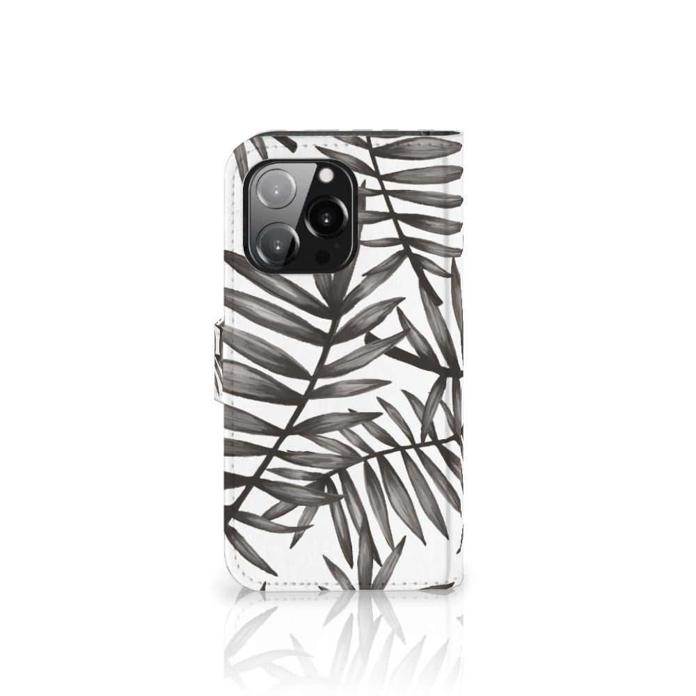 iPhone 13 Pro Hoesje Leaves Grey