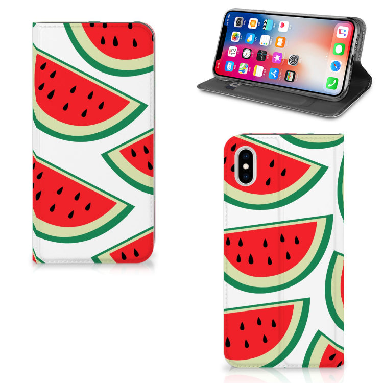 Apple iPhone Xs Max Flip Style Cover Watermelons
