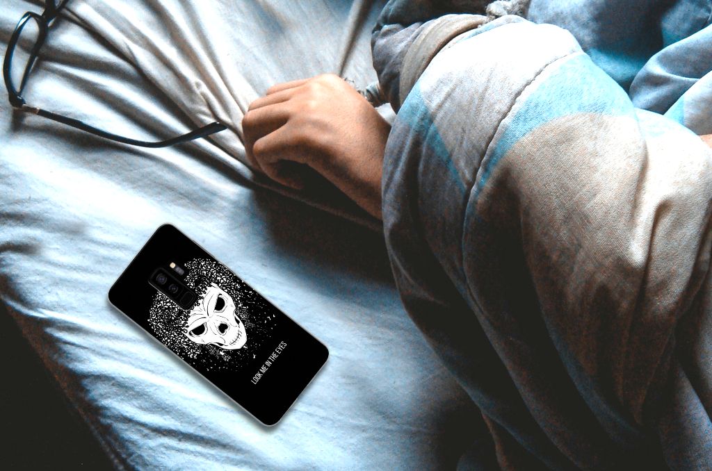 Silicone Back Case Samsung Galaxy S9 Plus Skull Hair
