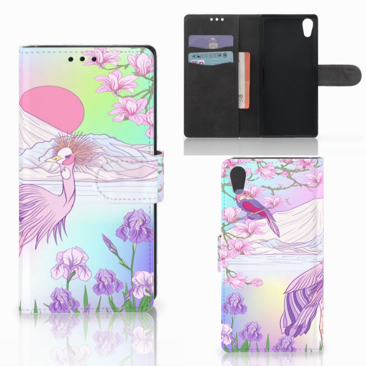Sony Xperia XA1 Telefoonhoesje met Pasjes Bird