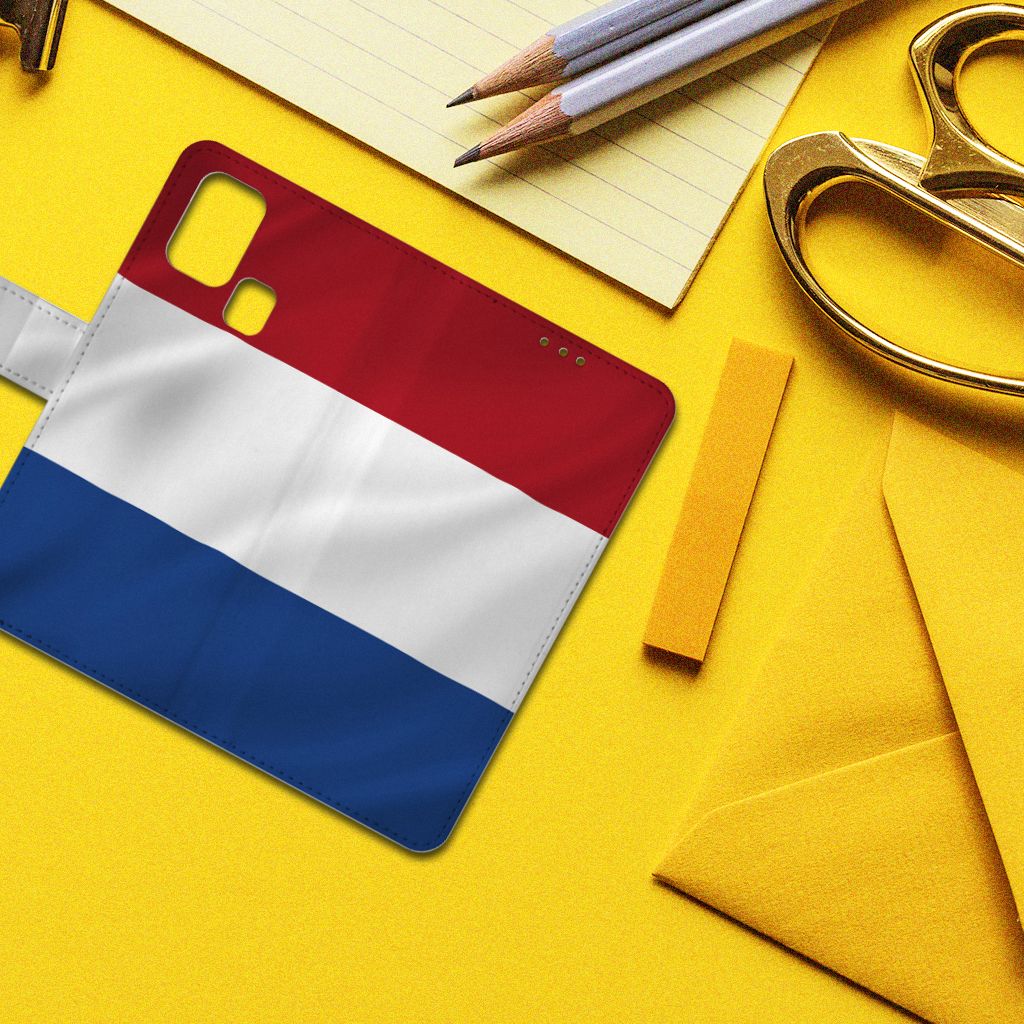 Samsung Galaxy M31 Bookstyle Case Nederlandse Vlag