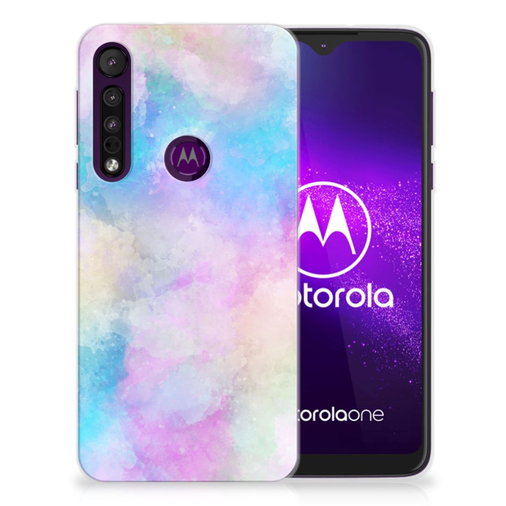 Hoesje maken Motorola One Macro Watercolor Light