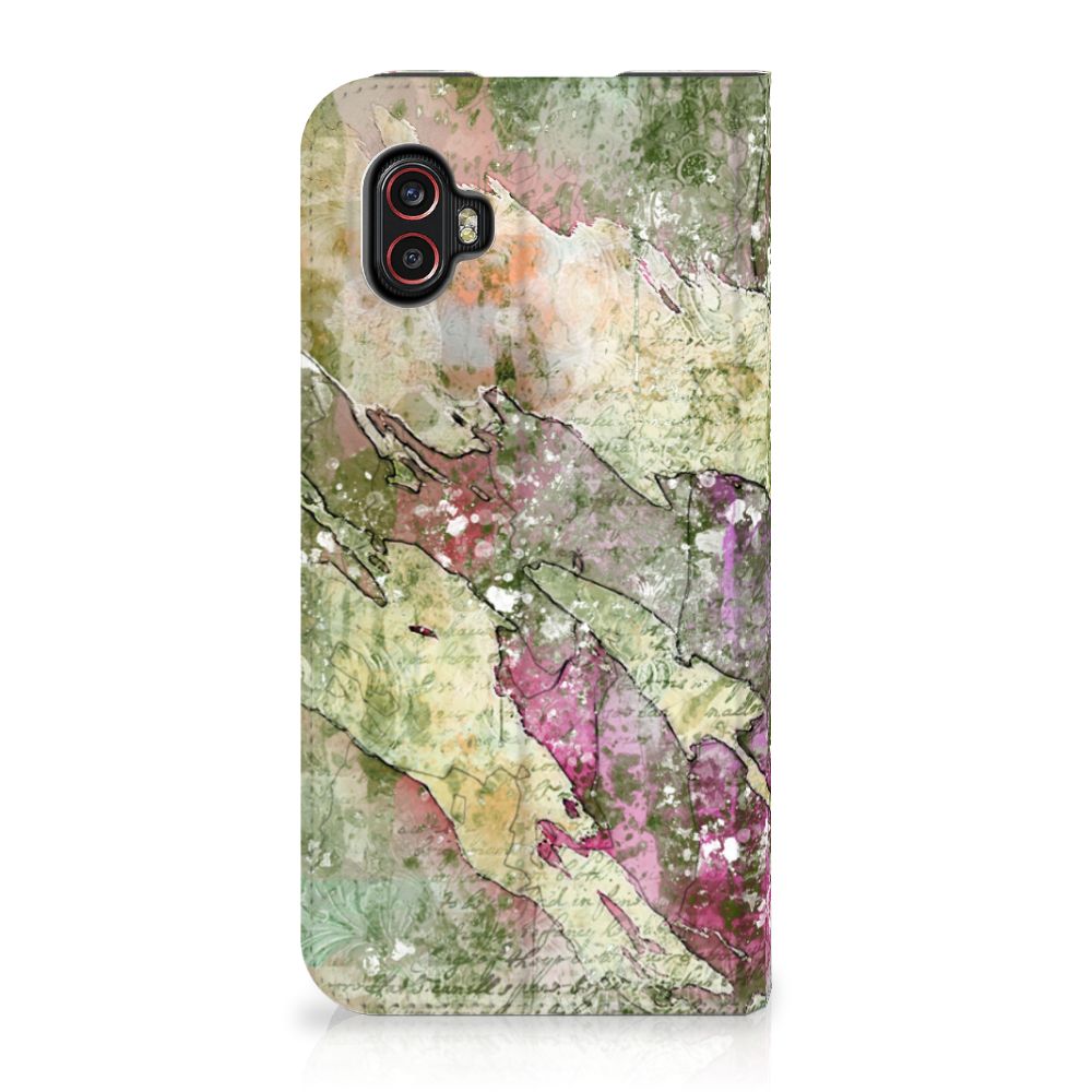 Bookcase Samsung Galaxy Xcover 6 Pro Letter Painting - B2C Telecom