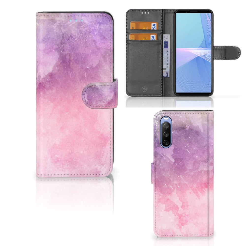 Hoesje Sony Xperia 10 III Pink Purple Paint