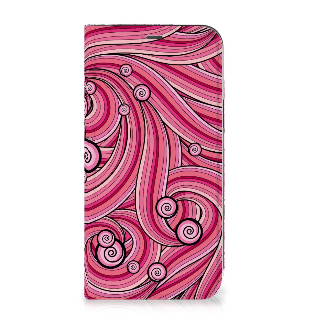 iPhone 12 Pro Max Bookcase Swirl Pink - B2C Telecom