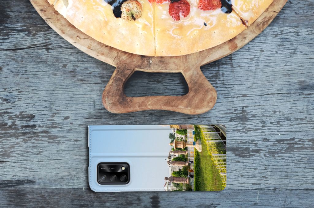 OPPO A74 4G Book Cover Boeddha - B2C Telecom