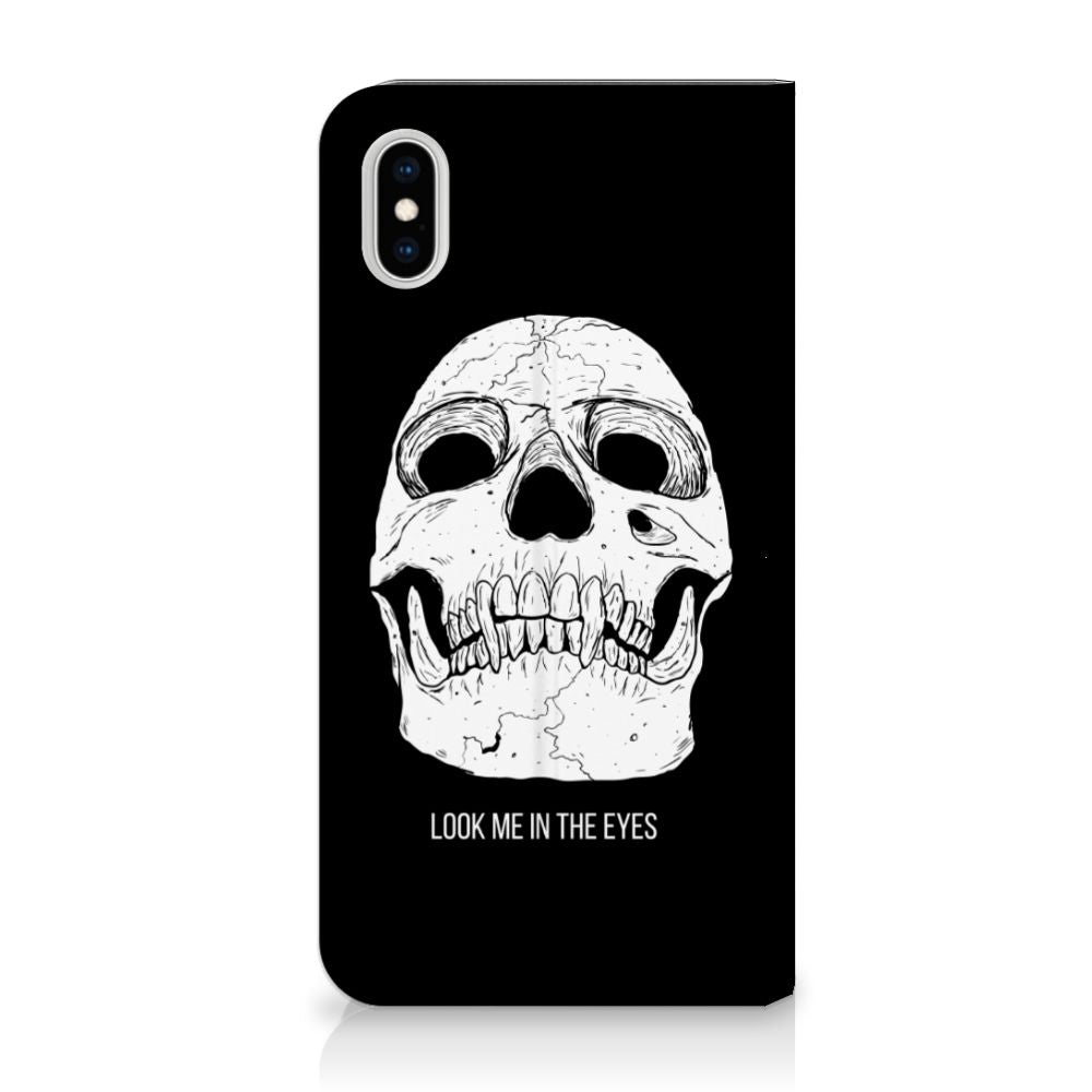 Mobiel BookCase Apple iPhone Xs Max Skull Eyes