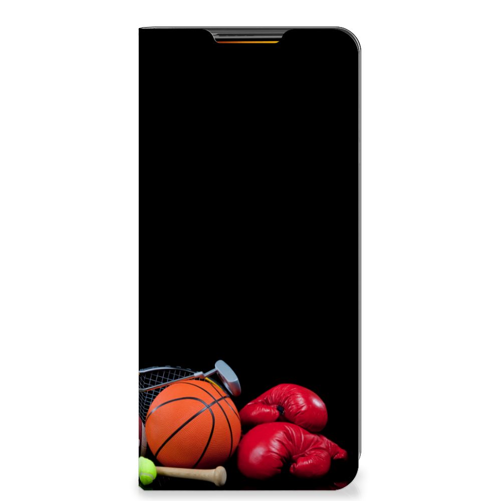 Xiaomi Mi 11i | Poco F3 Hippe Standcase Sports design with sports equipment graphics including basketball and boxing gloves
