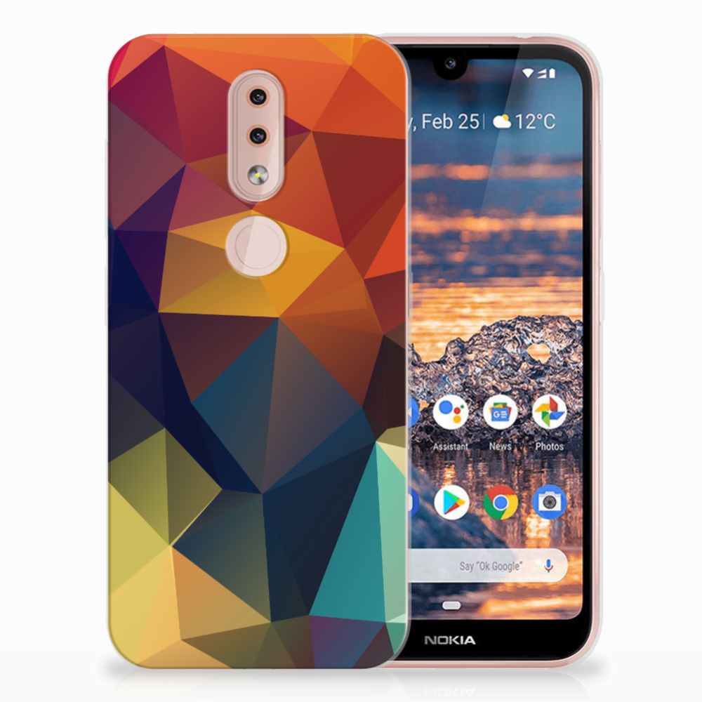 Nokia 4.2 TPU Hoesje Polygon Color