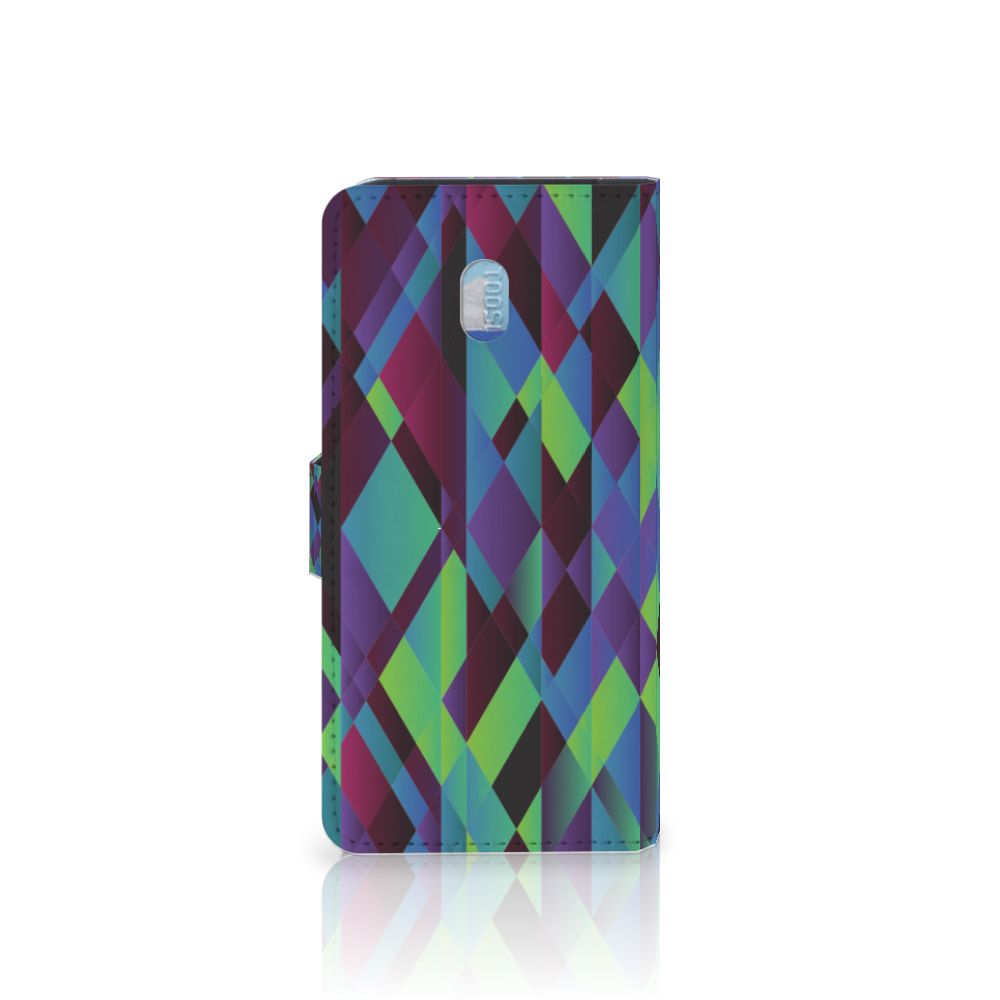 Xiaomi Redmi 8A Book Case Abstract Green Blue