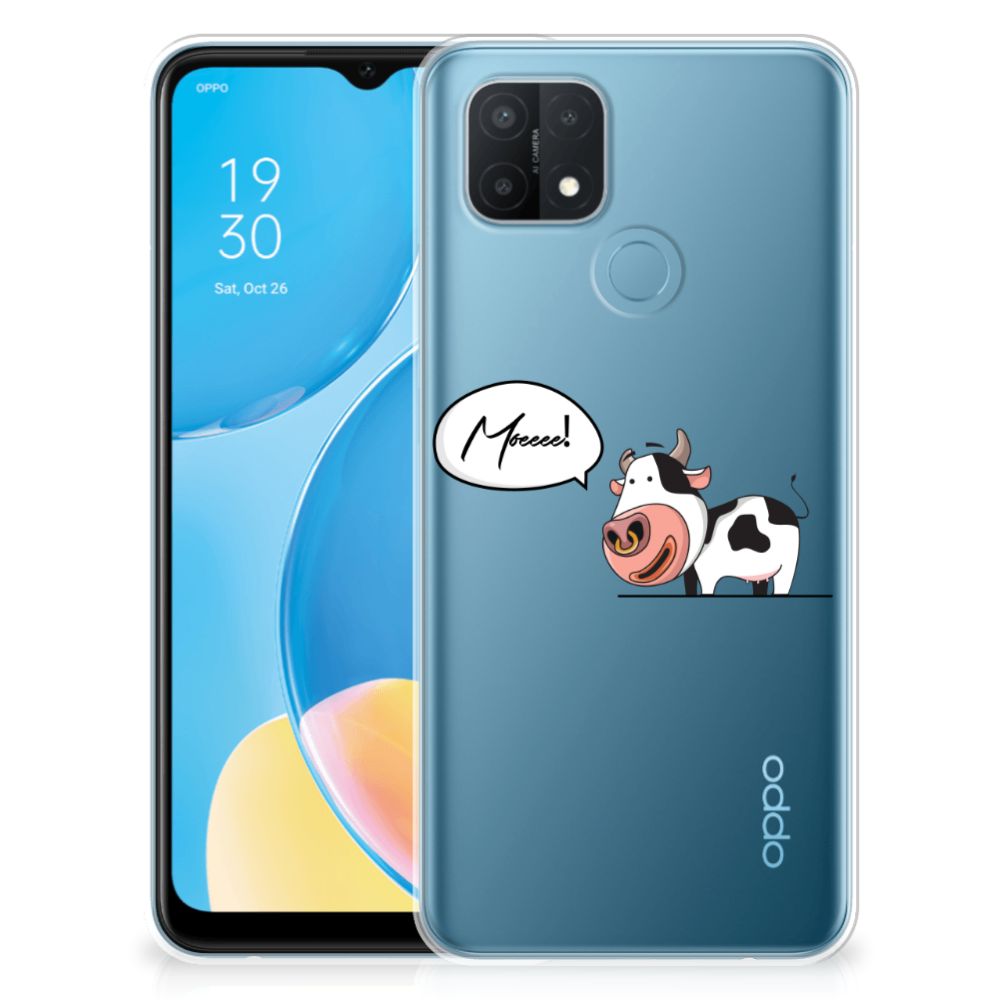 OPPO A15 Telefoonhoesje met Naam Cow B2C Telecom