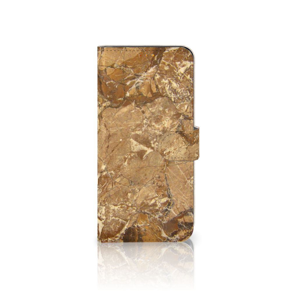 Poco F3 | Xiaomi Mi 11i Bookcase Marmer Creme met luxe marmerlook en bescherming voor jouw smartphone.