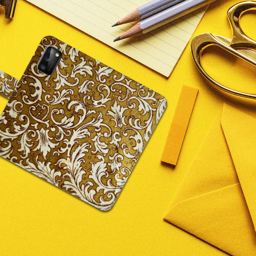 Wallet Case Samsung Galaxy A41 Barok Goud