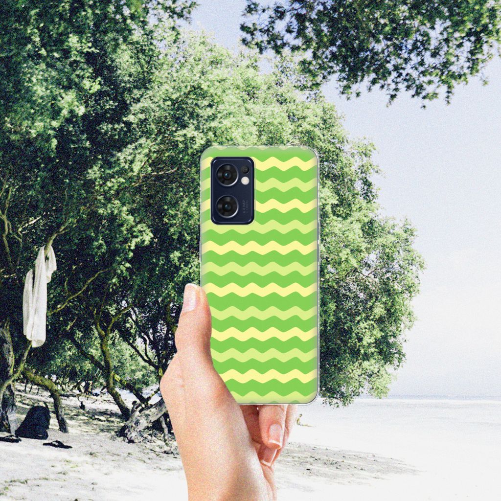 OPPO Reno 7 5G | Find X5 Lite TPU bumper Waves Green