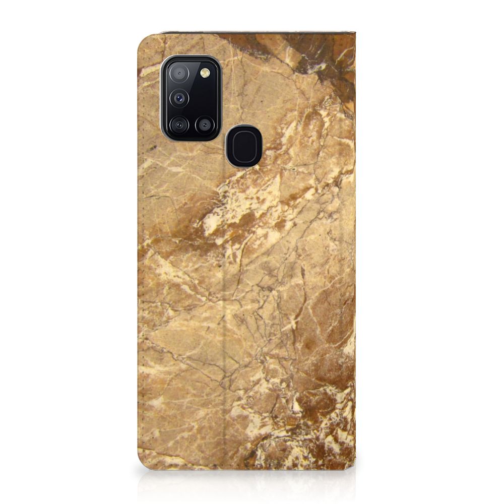 Samsung Galaxy A21s Standcase Marmer Creme - B2C Telecom