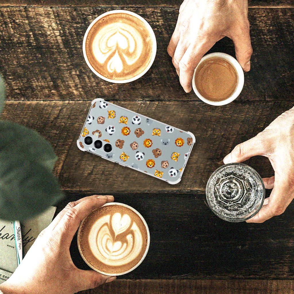 Doorzichtige Silicone Hoesje voor Samsung Galaxy A54 Dieren Emojis B2C Telecom