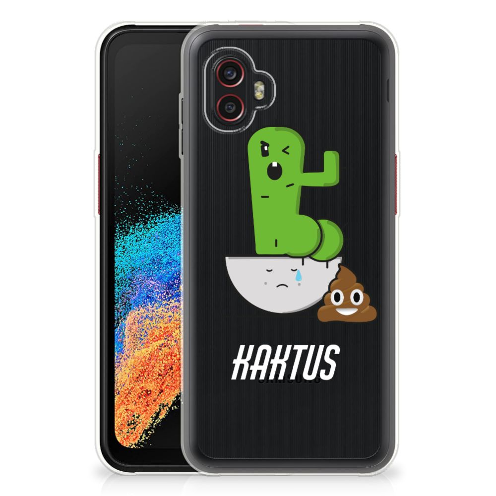 Samsung Galaxy Xcover 6 Pro Telefoonhoesje met Naam Cactus Poo