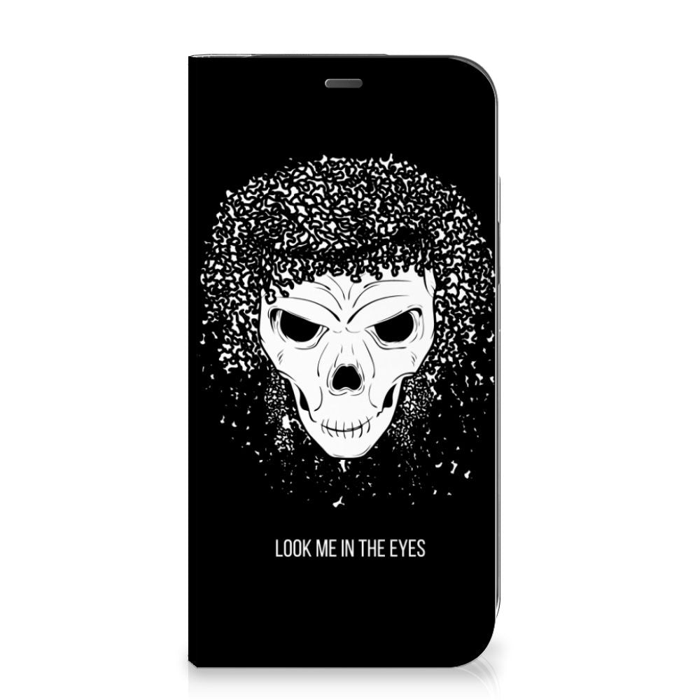 Mobiel BookCase iPhone 12 Pro Max Skull Hair - B2C Telecom