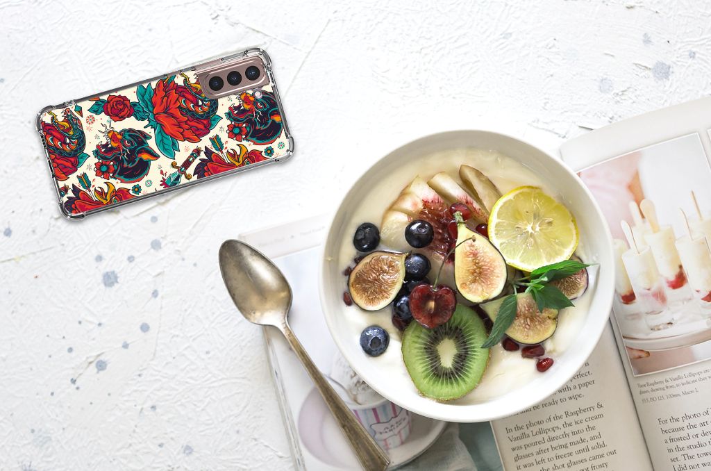 Anti-shock Hoesje met foto voor Samsung Galaxy S21 Plus Old Skool B2C Telecom