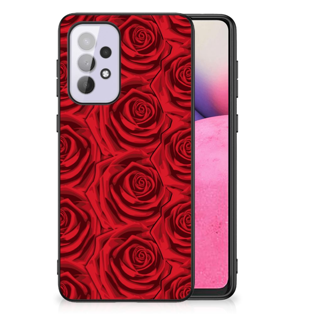 Samsung Galaxy A33 5G Bloemen Hoesje Red Roses