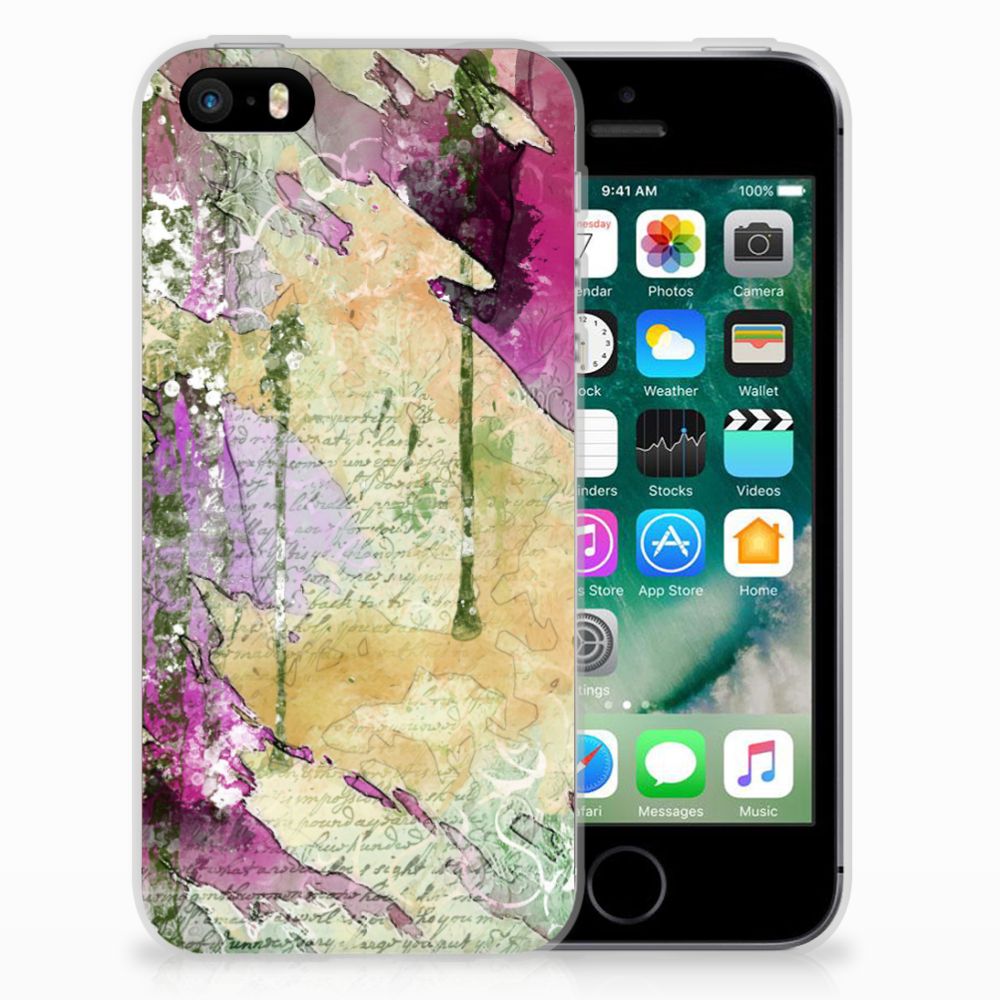 Hoesje maken Apple iPhone SE | 5S Letter Painting