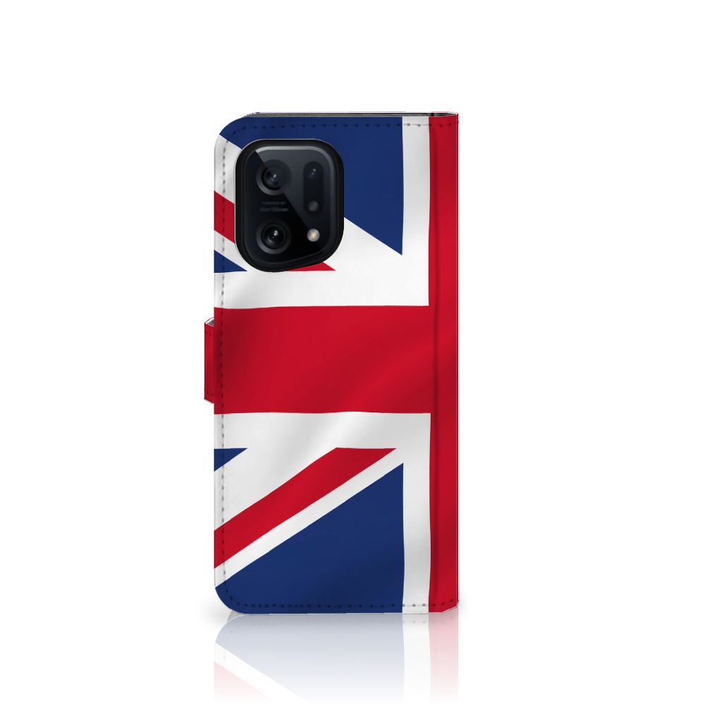 OPPO Find X5 Bookstyle Case Groot-Brittannië