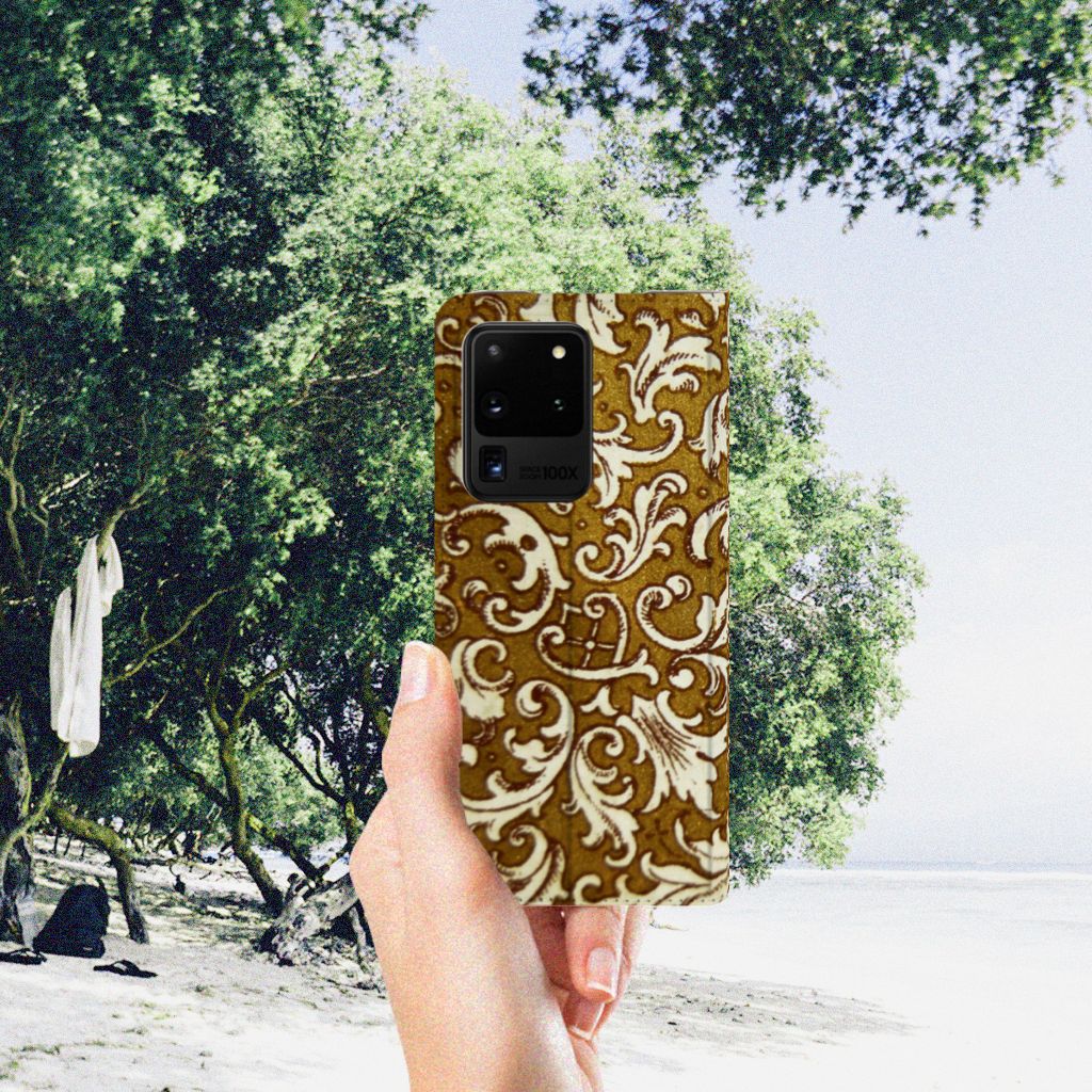 Telefoon Hoesje Samsung Galaxy S20 Ultra Barok Goud - B2C Telecom