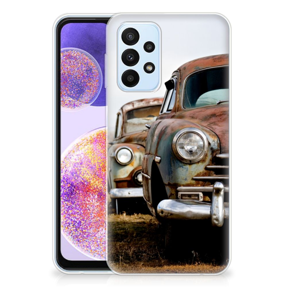 Samsung Galaxy A23 Siliconen Hoesje met foto Vintage Auto B2C Telecom