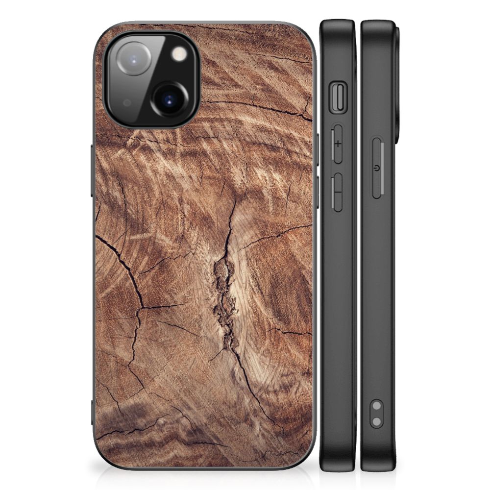 Apple iPhone 13 Houten Print Telefoonhoesje Tree Trunk B2C Telecom