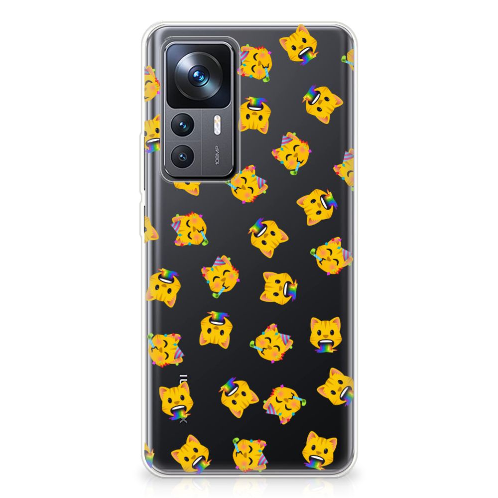 TPU bumper voor Xiaomi 12T | 12T Pro Katten Emojis