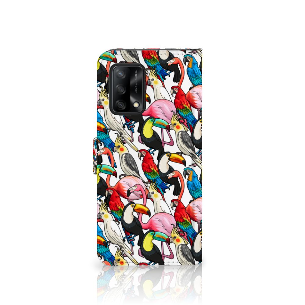 OPPO A74 4G Telefoonhoesje met Pasjes Birds
