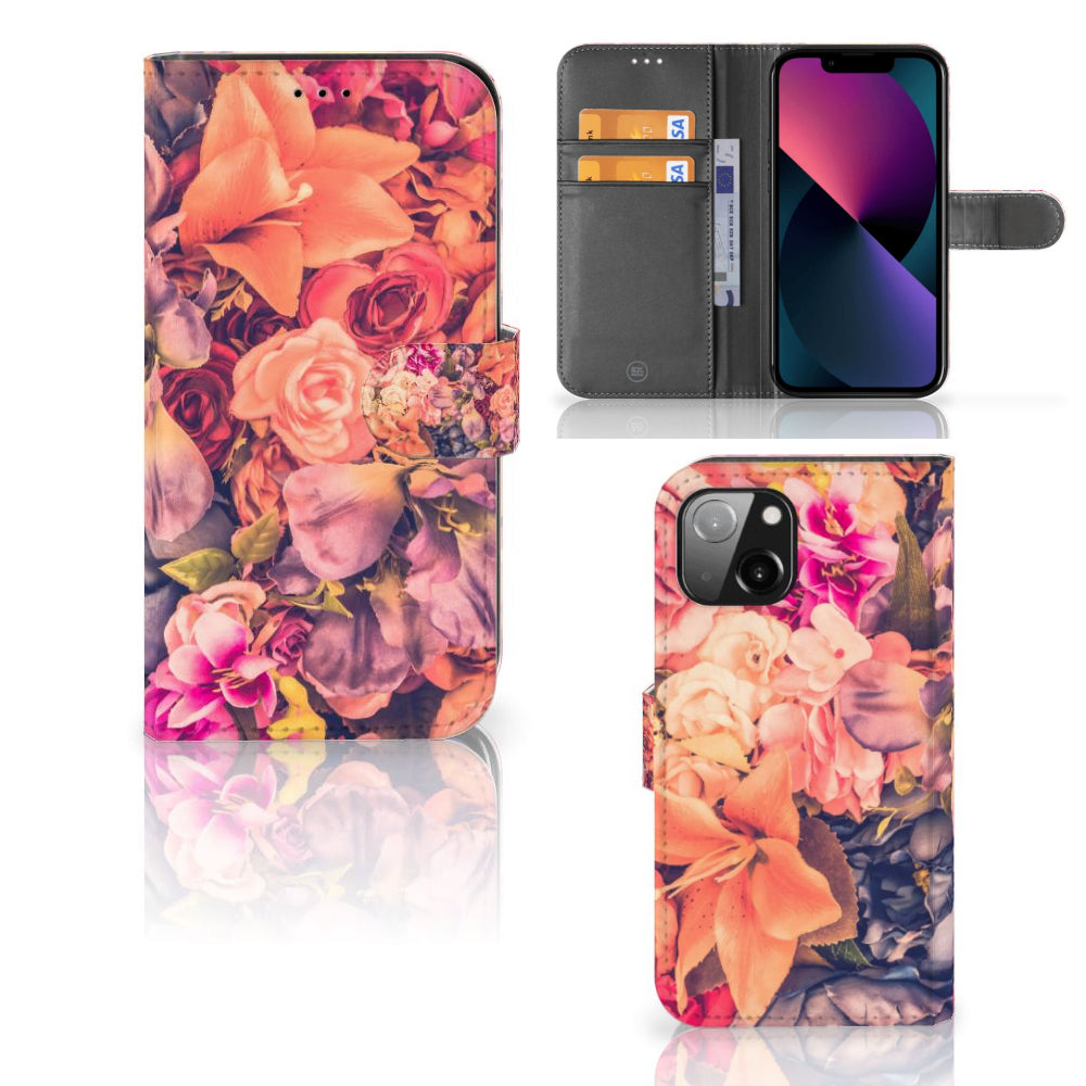 Apple iPhone 13 Hoesje Bosje Bloemen