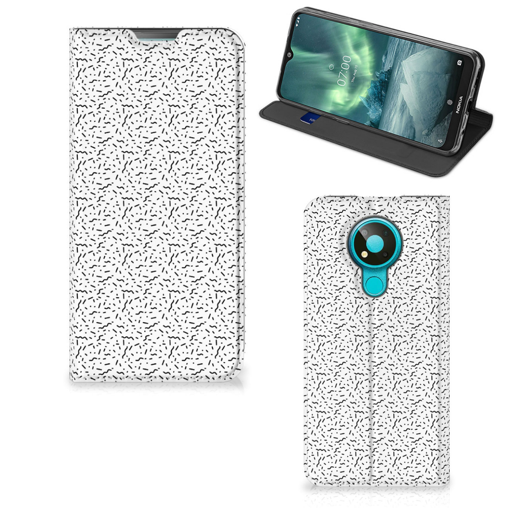 Nokia 3.4 Hoesje met Magneet Stripes Dots - B2C Telecom