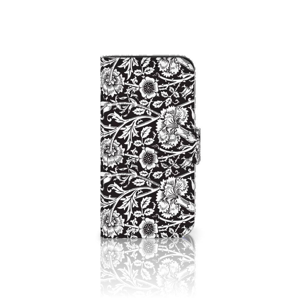 iPhone 13 Mini Hoesje Black Flowers