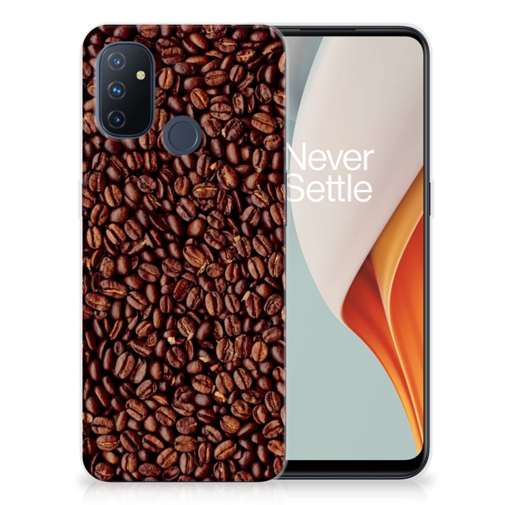 OnePlus Nord N100 Siliconen Case Koffiebonen