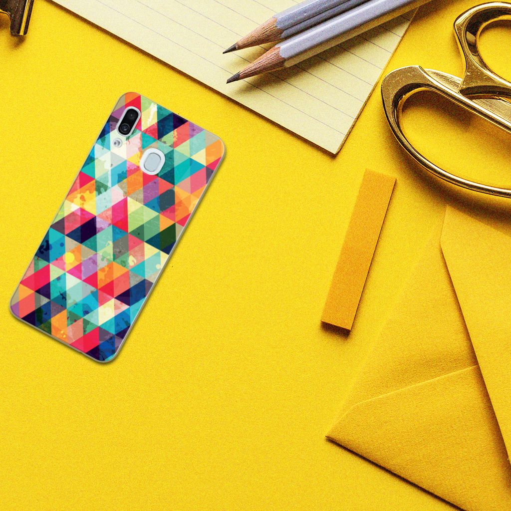 Samsung Galaxy A30 TPU bumper Geruit